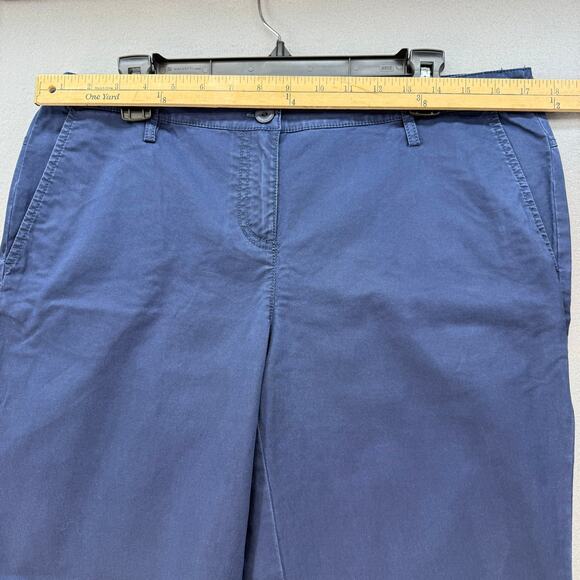 Eileen Fisher Pants Women's PL Blue Khakis Tapered Leg Business Casual Normcore - Picture 8 of 12